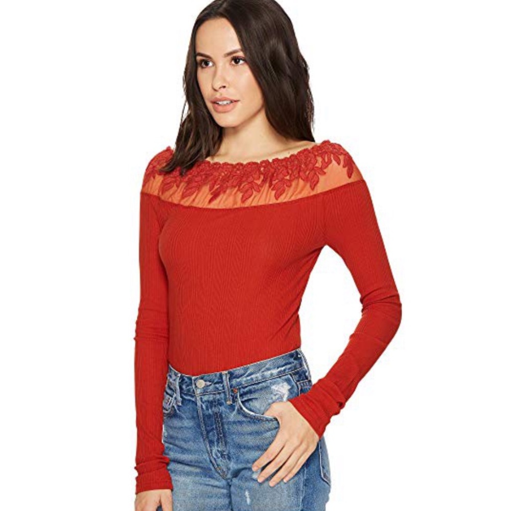 Free People Admire Me Top in Terracotta